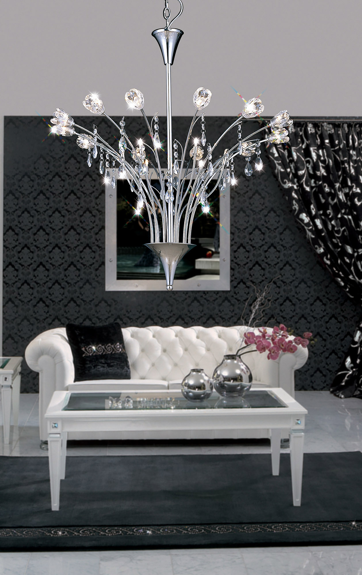 Bouquet Crystal Ceiling Lights Diyas Multi Arm Crystal Fittings Bouquet Crystal Ceiling Lights Diyas Multi Arm Crystal Fittings